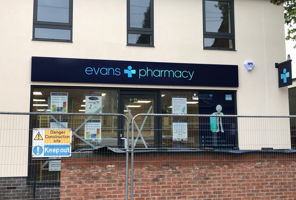 Evans Pharmacy Ruddington gets APS Security & Fire expertise